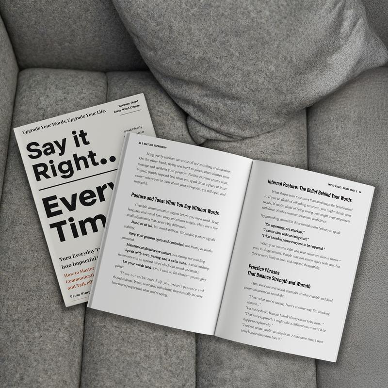 Say It Right.. Every Time